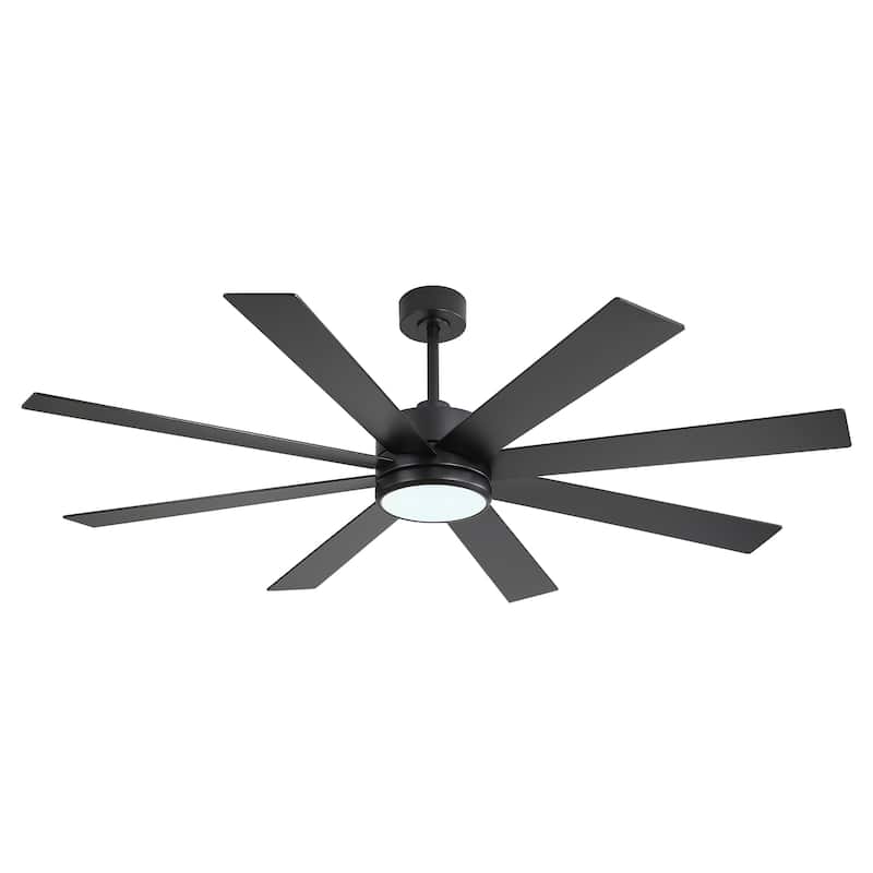 42/48/52/56/60/65-IN LED Ceiling Fan with Light Kit and Remote(5/6/7/8-Blade)
