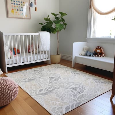 Premium Washable Super Soft Transitional Floral Mayfield Rug