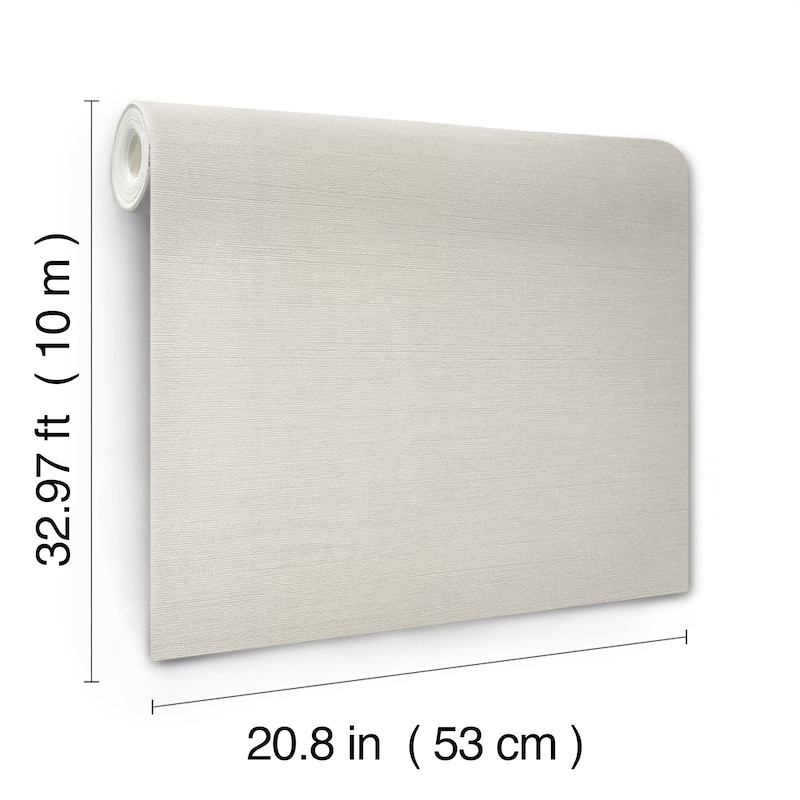 Talence Shimmering Linen 20.9 In W X 33 Ft L Wallpaper