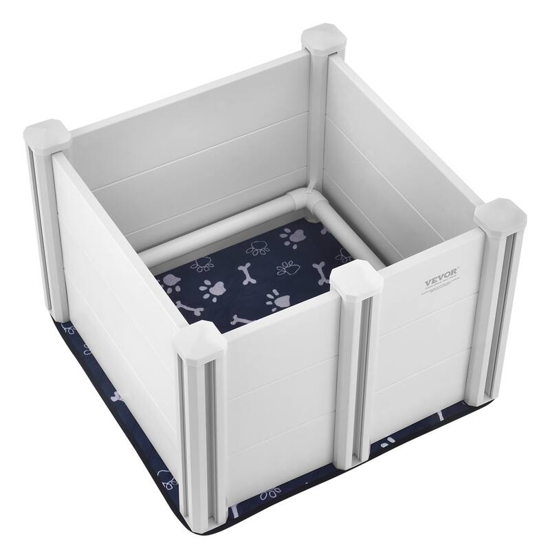 Dog Whelping Box,Whelping Box for Dogs and Puppies, White