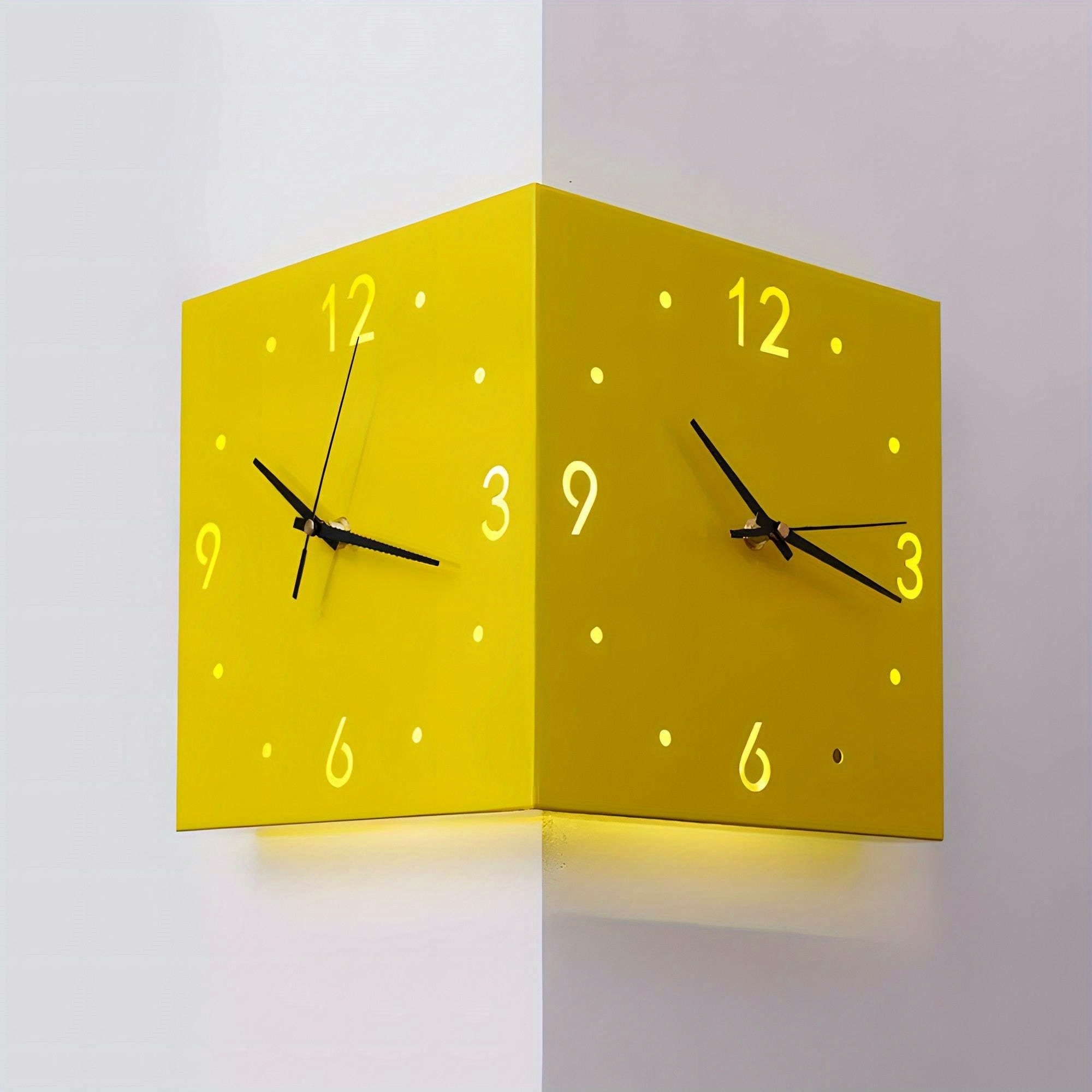 Vioce Sensor 2-Sided Backlit Wall Clock