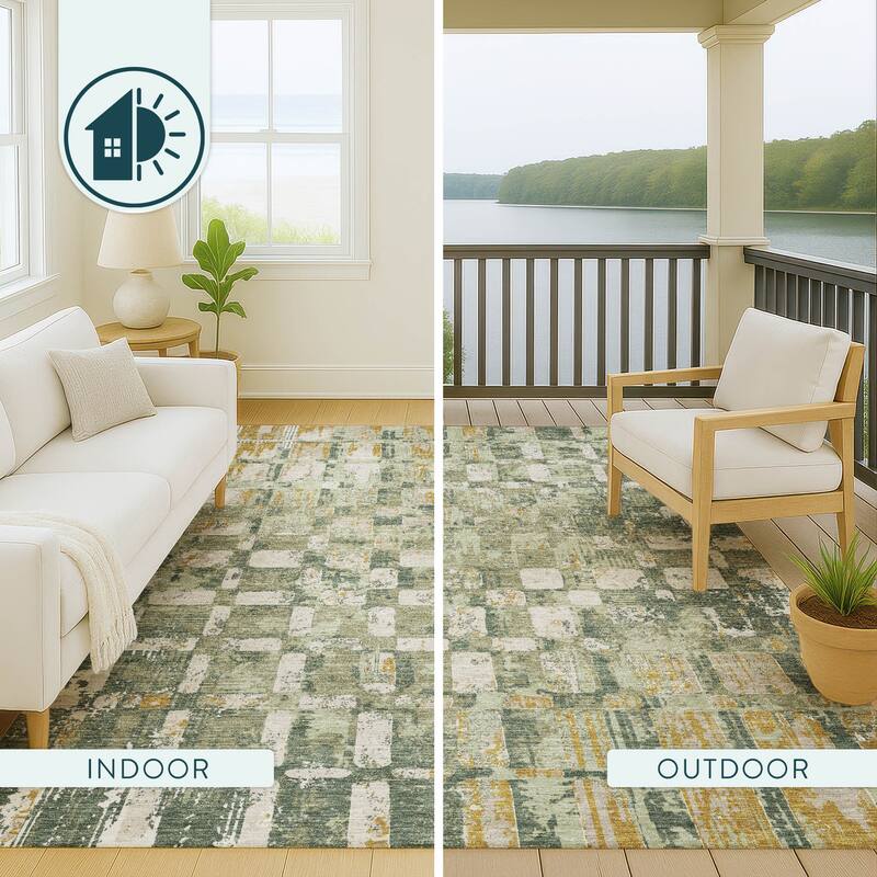 Machine Washable Indoor/ Outdoor Casual Foxfield Chantille Rug