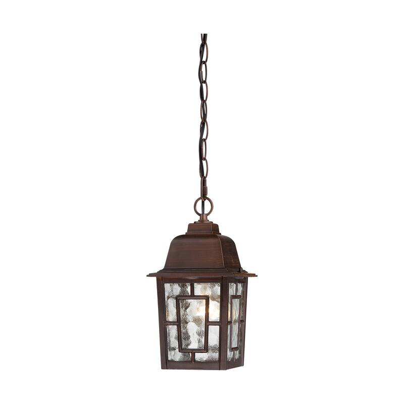 Nuvo Banyon 1-light Rustic Bronze 11-inch Hanging Fixture - Rustic Bronze