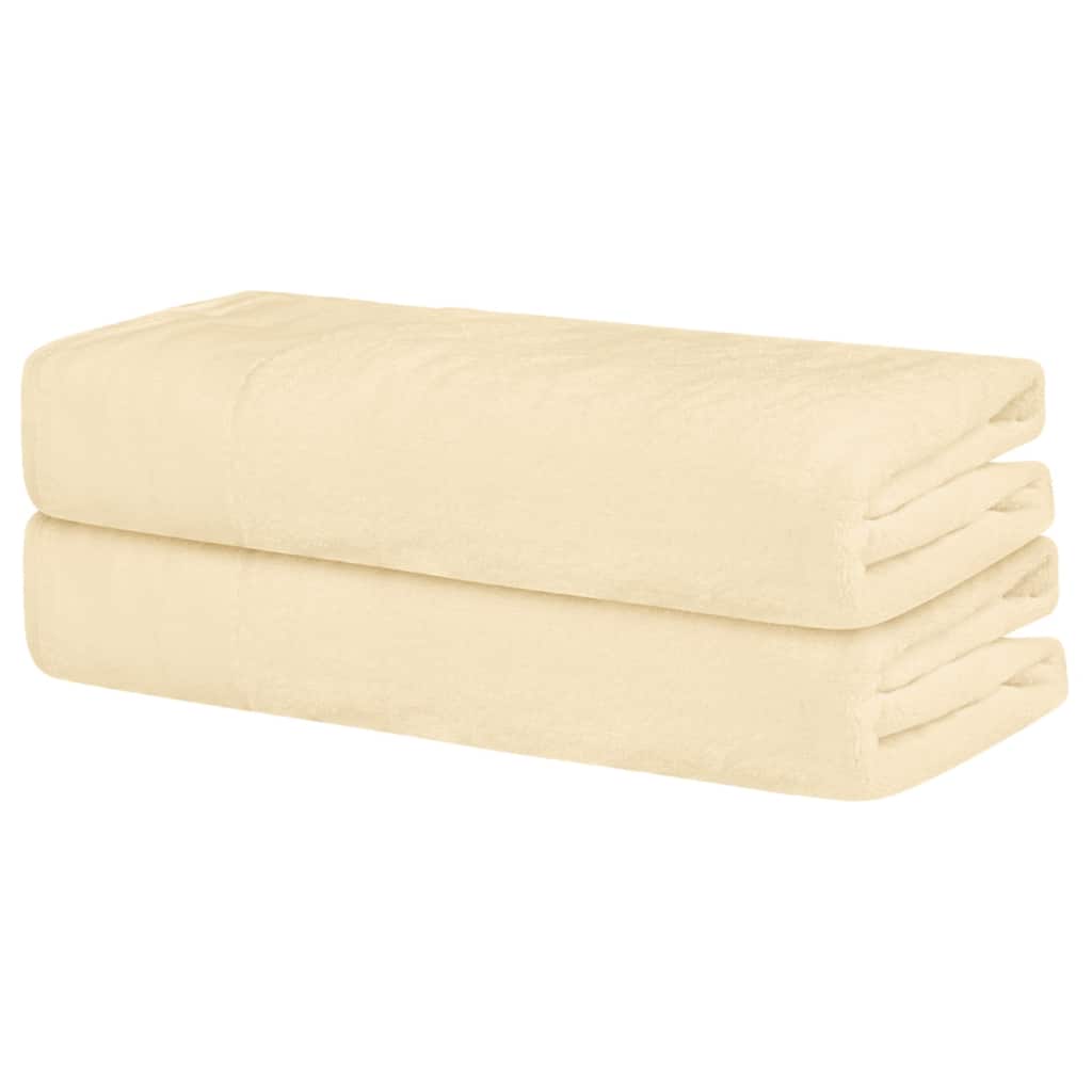 Cotton 2 Pack Solid Bath Towels, Quicker to Dry and Highly Absorbent Towels for Gym Pool 28" x 56"