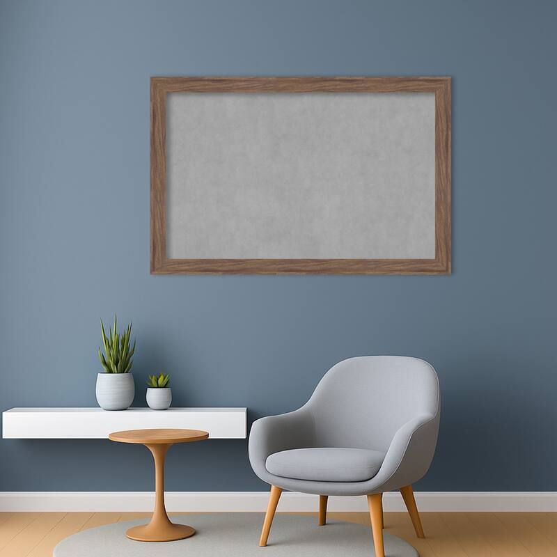 Amanti Art Pia Medium Brown Narrow Framed