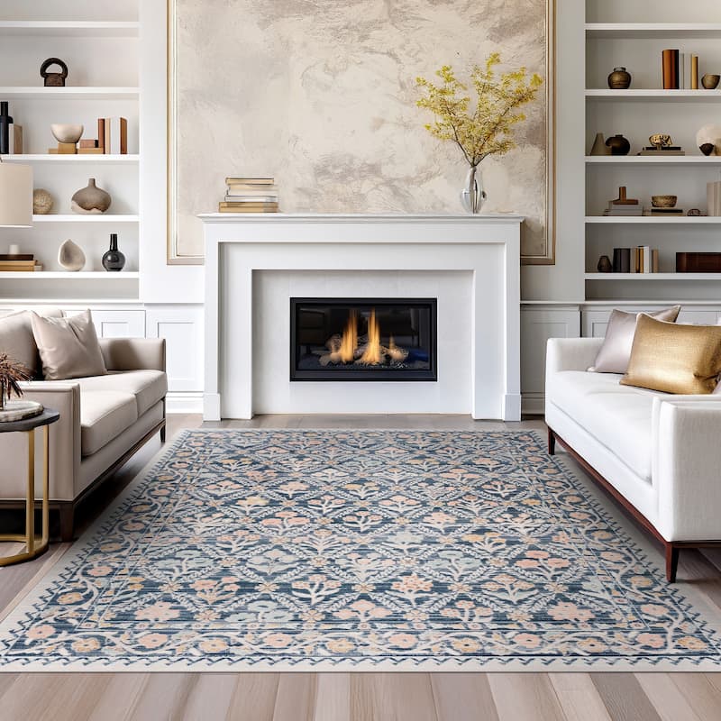 Crosswood Camilla Traditional Floral Indoor Polyester Area Rug