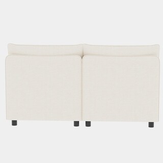 Comfortable Summer Legacy Beige Two-Seater Sofa with Anti-Slip Cushions main image 1