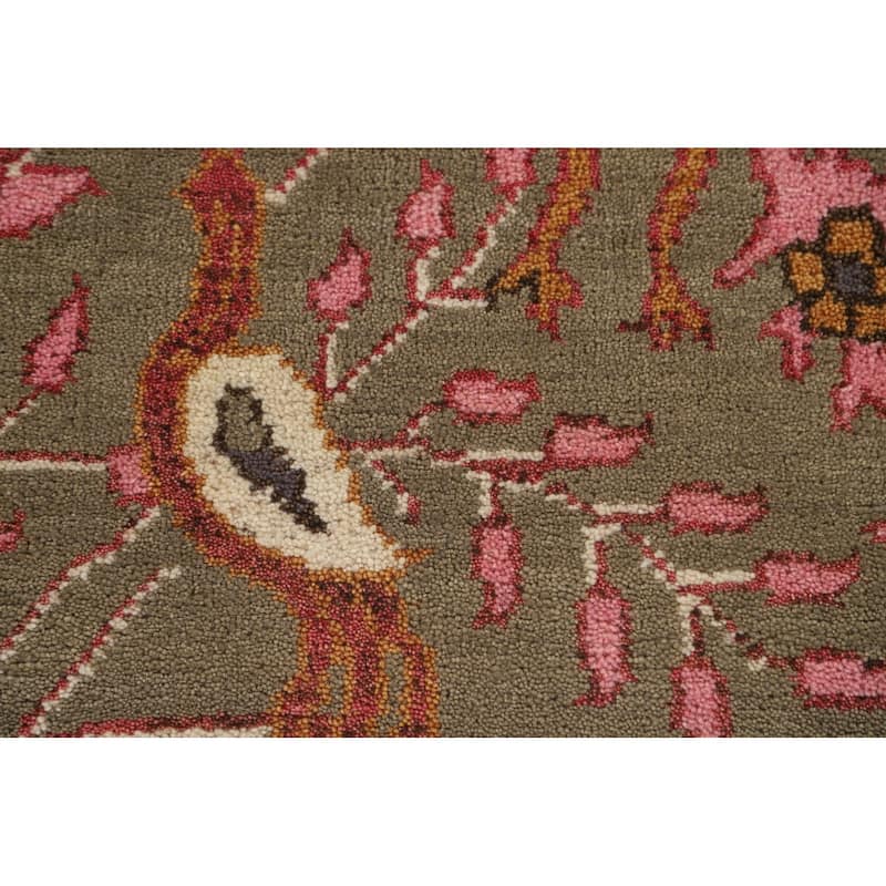 Animal Pictorial Ziegler Oriental Accent Rug Handmade Wool Carpet - 2'6" x 6'0"