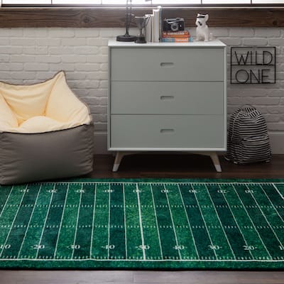 Mohawk Home Football Yards Sports Kids Area Rug
