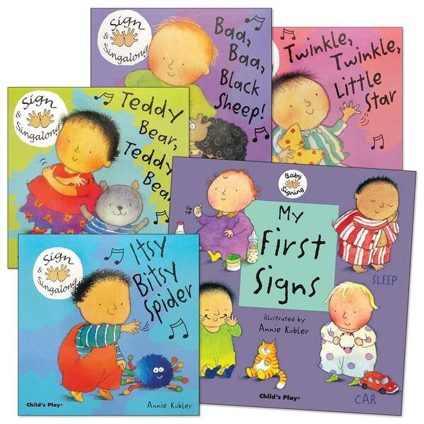 Kaplan Early Learning Baby Signing Board Books - Set of 5 - Bed Bath ...