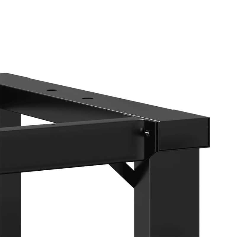 vidaXL Coffee Table Legs O-Frame 31.5"x15.7"x16.9" Steel - 31.5" x 15.7" x 16.9"