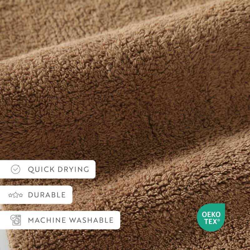 Becky Cameron 100% Cotton Reversible Solid Bath Mat