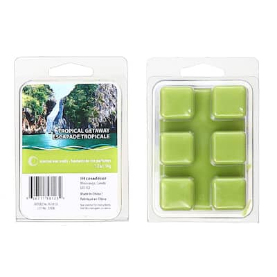 IH Casa Decor 6Pk Scented Wax Melts Tropical Getaway - Set of 4