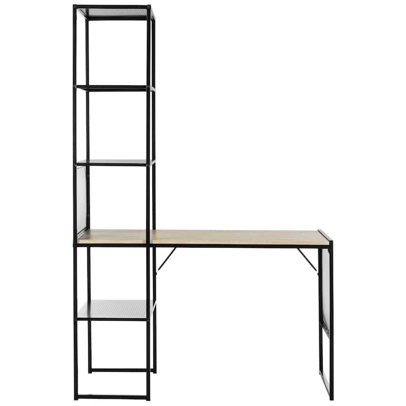 SAFAVIEH Doloris 46"W Black Corner Writing Desk