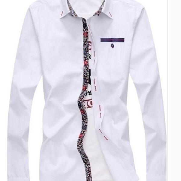 Shop The New Male Male Long Sleeved Long Sleeved Shirt Color Tile