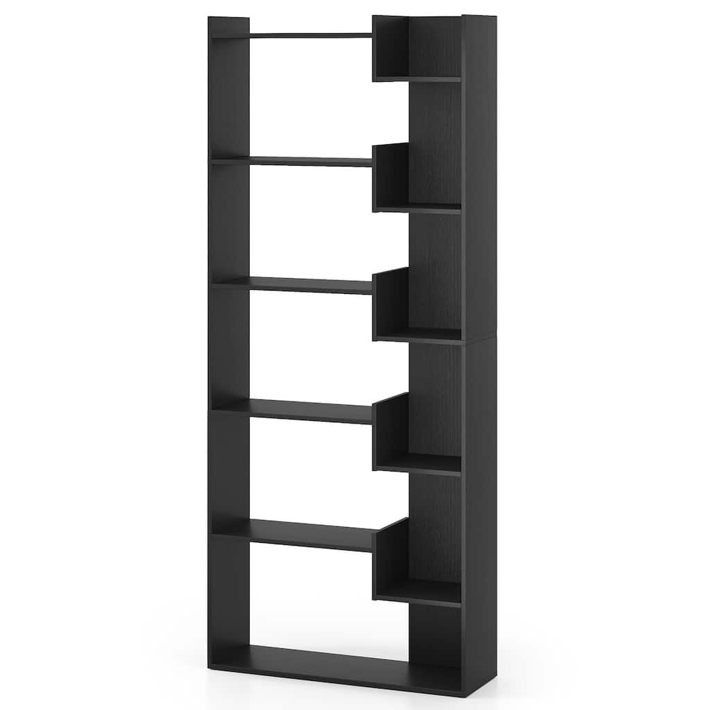 Costway 1/2 PCS 6-tier Bookshelf Tall Display Shelf with 11 Open - See Details