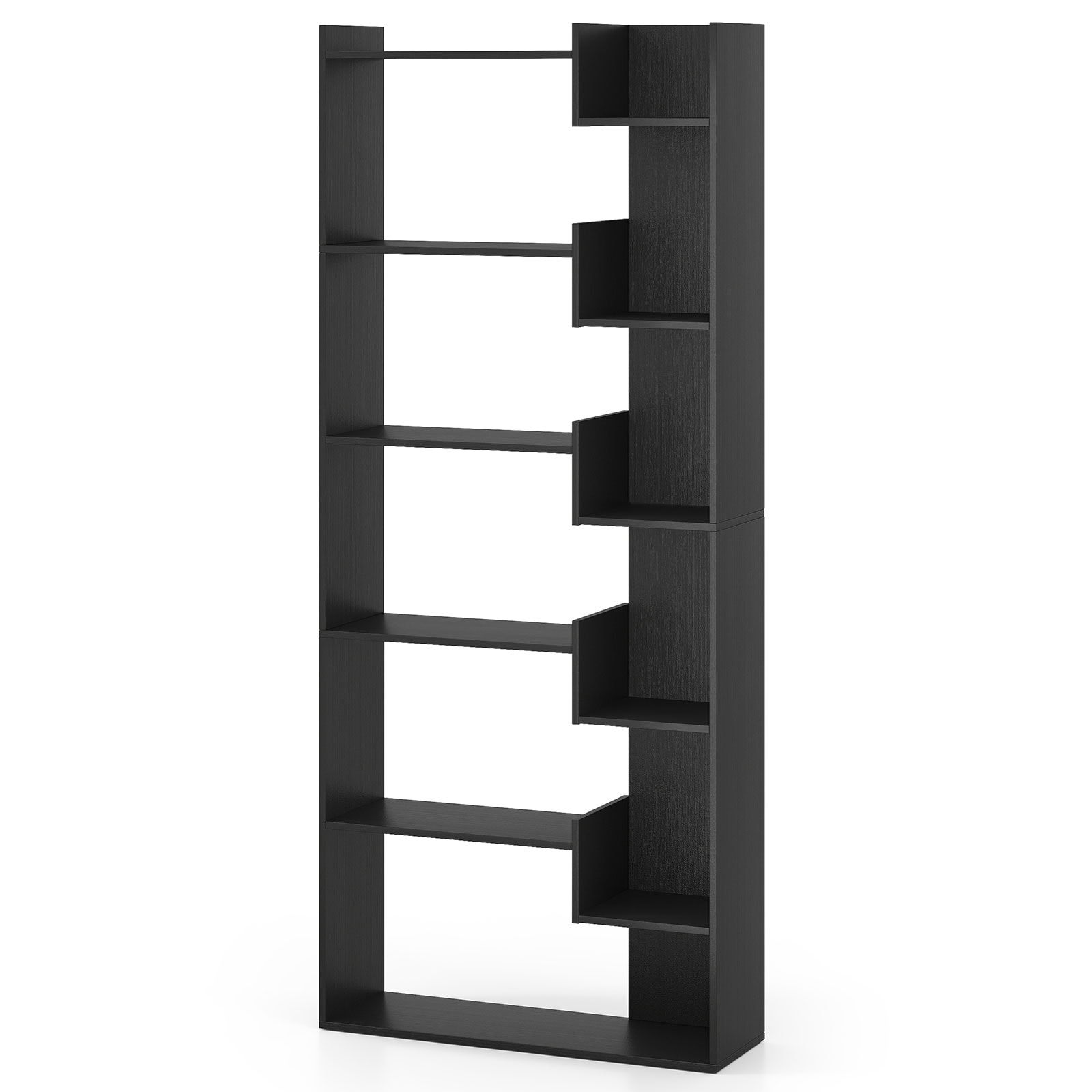 Costway 1/2 PCS 6-tier Bookshelf Tall Display Shelf with 11 Open - See Details