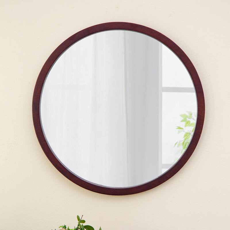 Round wall mirror for living room