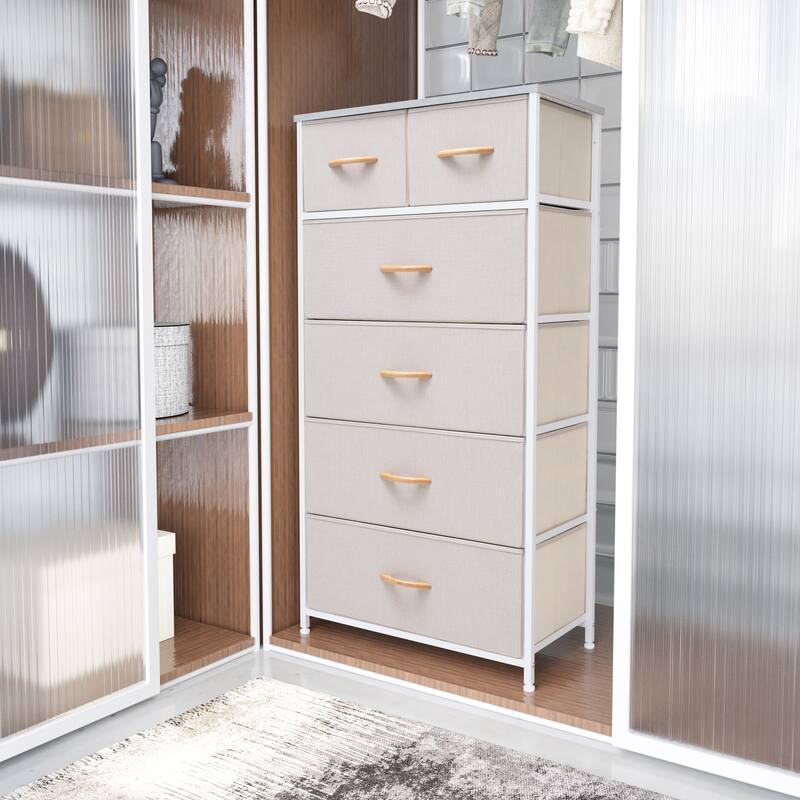 VredHom 6 Drawers Vertical Dresser Storage Tower
