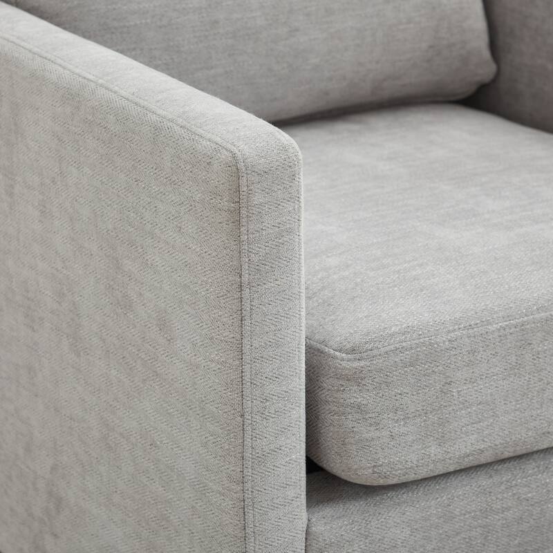 Mid Century Modern Swivel Accent Chair, 360 Degree Swivel Armchair For Living Room, Bedroom