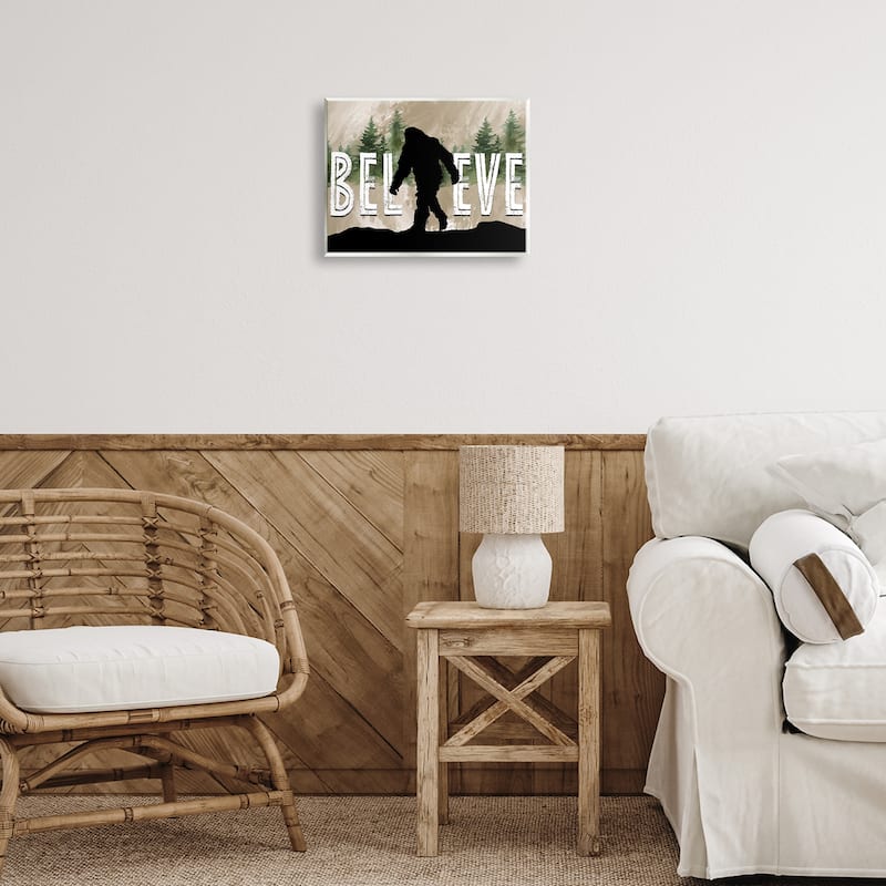 Stupell Believe Rustic Mythical Creature Wall Plaque Art Design By Nicole DeCamp