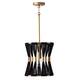 Option Patinaed Brass/ Black Rope