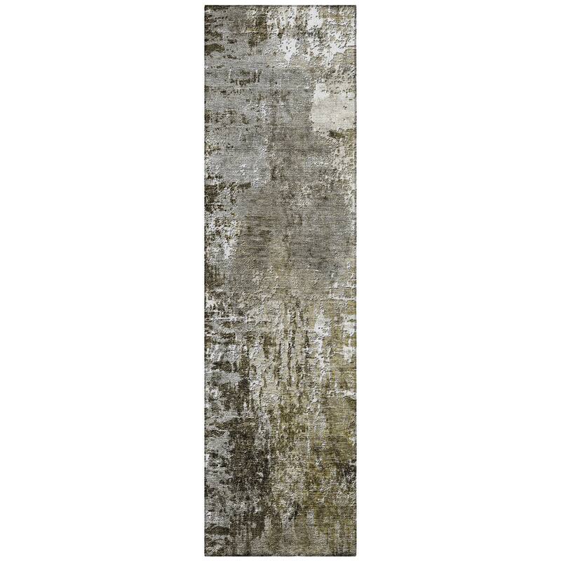 Machine Washable Indoor/ Outdoor Chantille Abstract Contemporry Rug