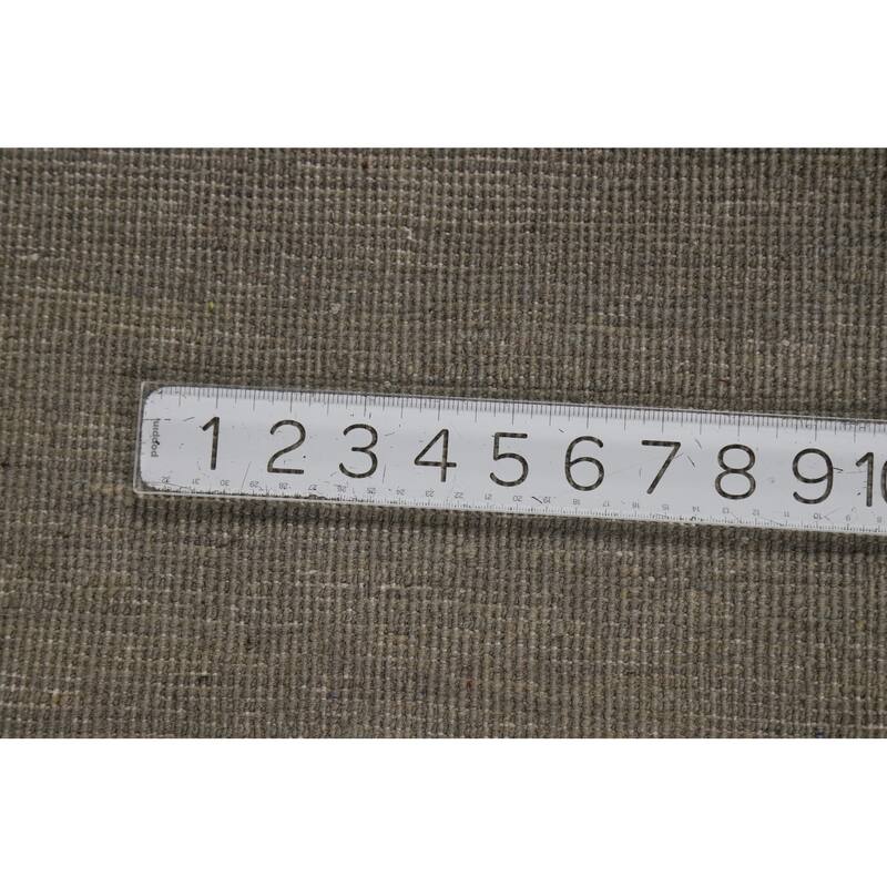 Modern Gabbeh Oriental Area Rug Handmade Grey Wool Carpet - 6'0" x 9'0"