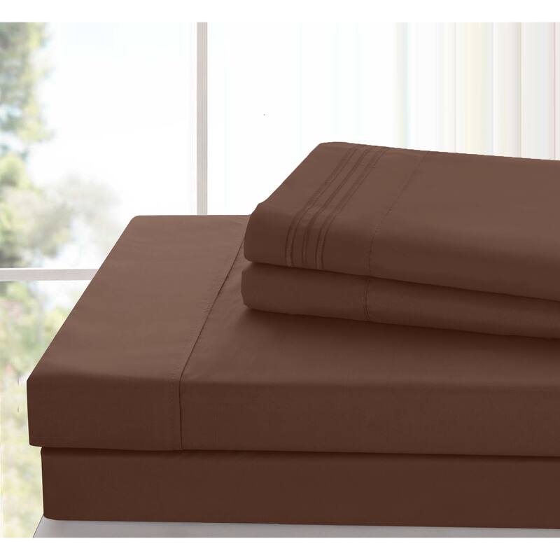 6 Piece Bed Sheet Set Deep Pocket Ultra Soft Microfiber Bedding Sheets