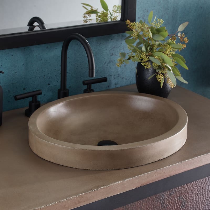 Tolosa NativeStone Drop-in/ Undermount Bathroom Sink - 19" x 16" x 4.75"