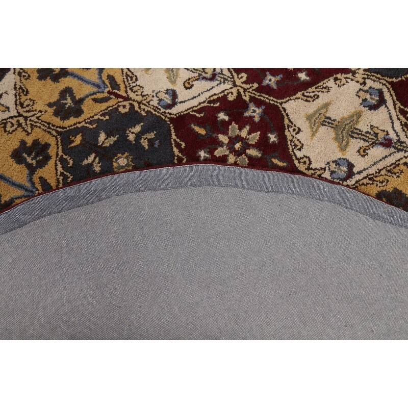 Traditional Floral Oriental Home Decor Area Rug Hand-tufted Carpet - 6'0" x 6'0" Round