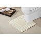 preview thumbnail 55 of 61, Better Trends Lilly Crochet Cotton Reversible Tufted Bath Rugs 20" x 20" - Ivory