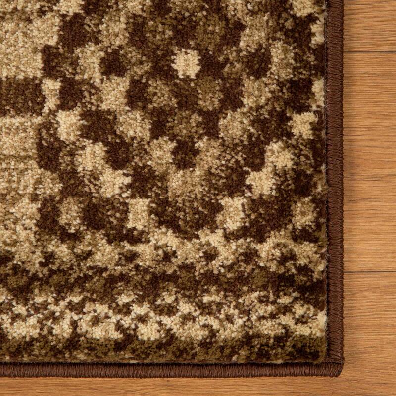 Superior Modern Block Patchwork Power-Loomed Indoor Area Rug