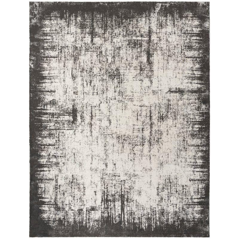 Nourison Desire Abstract Indoor Area Rug - 3' 11" x 5' 11" - Grey/Ivory - Rectangle