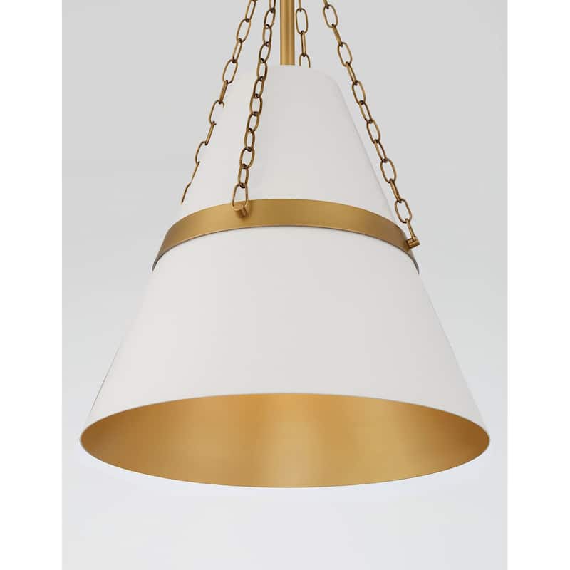 Minka Lavery 3933 Springfield 12" Wide Pendant with Steel Shade