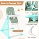 preview thumbnail 9 of 19, Gymax Foldable High Chair Easy Clean Compact Highchair w/ Removable