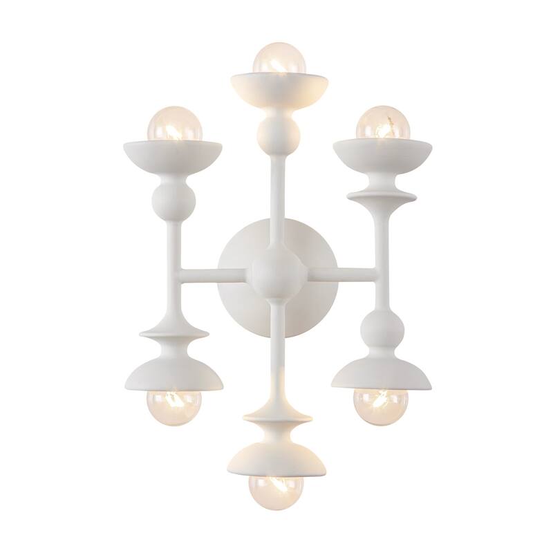 Alora Lighting WV328611 Cadence 6 Light 14" Tall Wall Sconce - Antique White