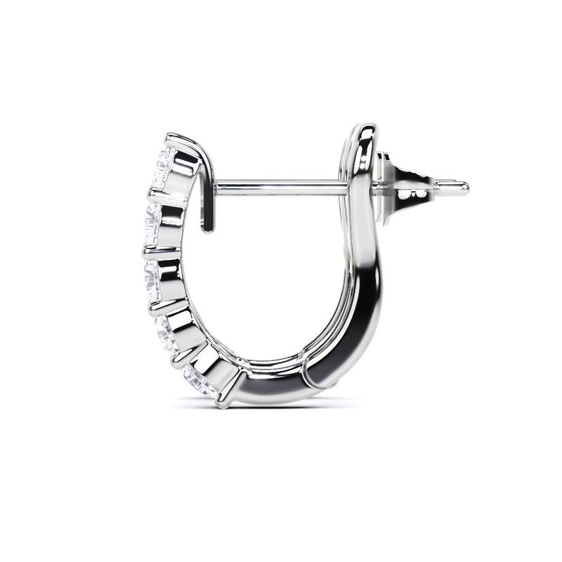Vault Classic 0.80ct TW Natural Diamond Hoop Earrings (I VS2)