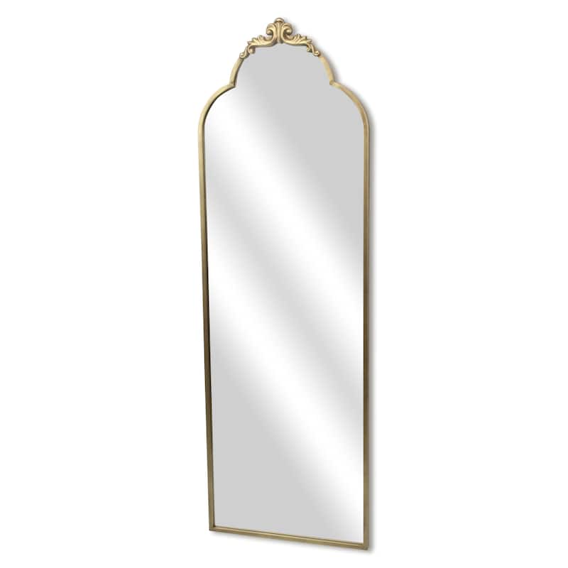 Everlaine Modern Victorian Floor Mirror - N/A