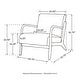 preview thumbnail 96 of 107, Glitzhome Set of 2 30.75"H Mid-Century Modern PU Leather Accent Armchairs with Rubberwood Frame - 25.75"L x 33.75"W x 30.75"H