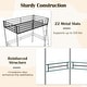 preview thumbnail 3 of 4, Twin Metal Loft Bed Frame w/ Ladder Loft Bed & Safety Guardrails