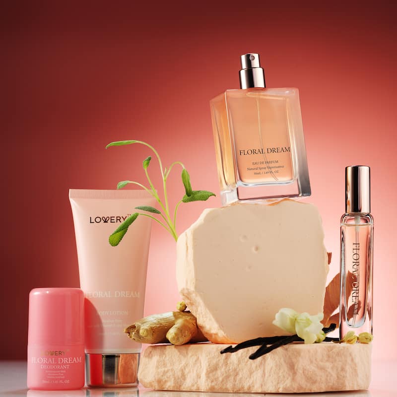 Lovery 5-Pc. Floral Dream Gift Set with Eau de Parfum, Deodorant, Lotion & Cologne