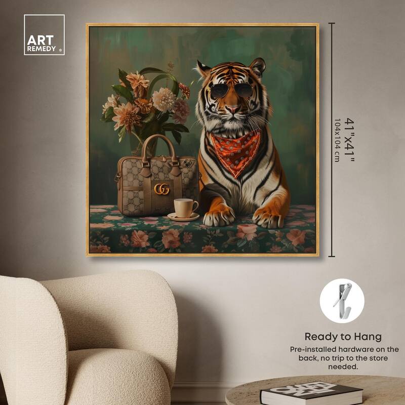 Fanciful Tiger Canvas by Art Remedy