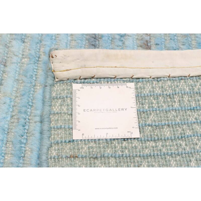 ECARPETGALLERY Hand-knotted Finest Peshawar Ziegler Blue Wool Rug - 10'3 x 11'7
