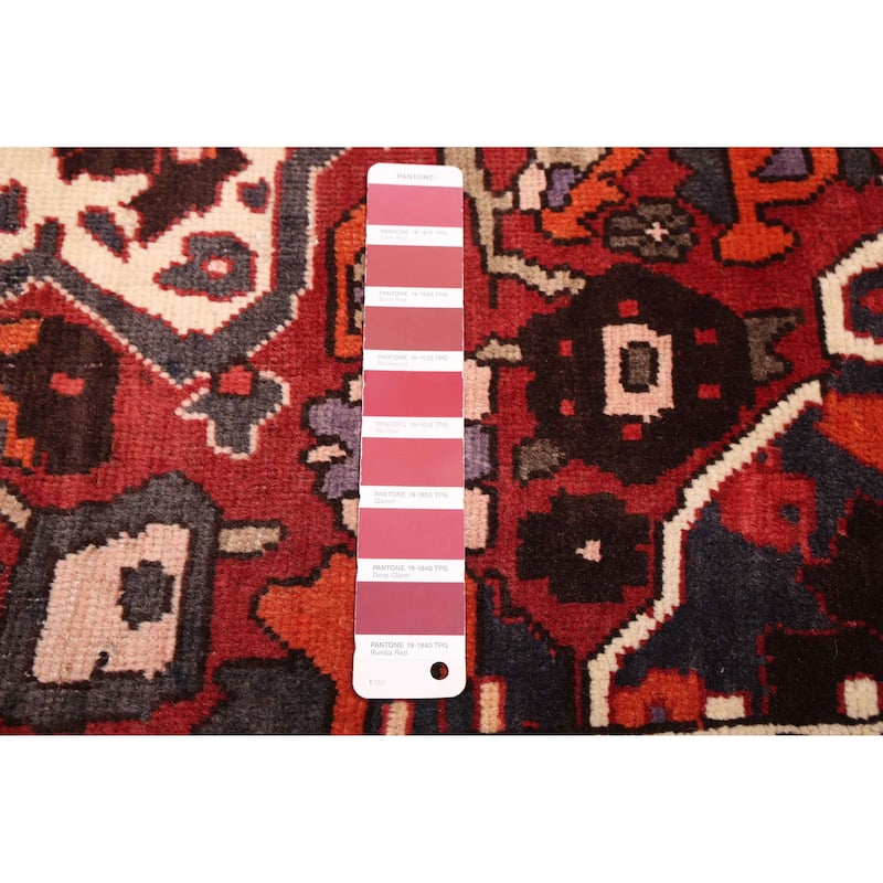 ECARPETGALLERY Hand-knotted Kayseri Vintage Dark Red Wool Rug - 6'9 x 9'1