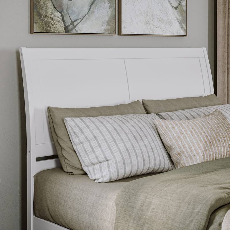 Andorra Platform Bed with Panel Footboard and Storage Drawers