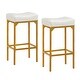 preview thumbnail 12 of 13, Bar Stool Set 2PC(16.1''W*12.2''D*28.7''H) White/Yellow