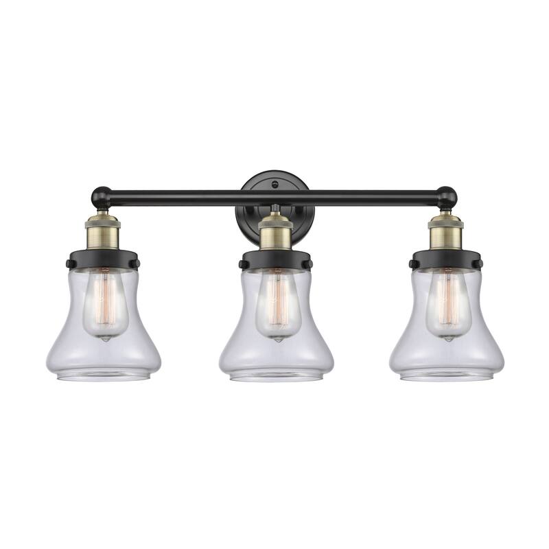 Innovations Lighting 616-3W-10-25 Bellmont Vanity Bellmont 3 Light 25" - Black Antique Brass / Clear