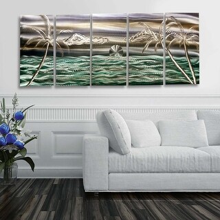 Shop Statements2000 3d Metal Wall Art Modern Tropical Ocean Beach