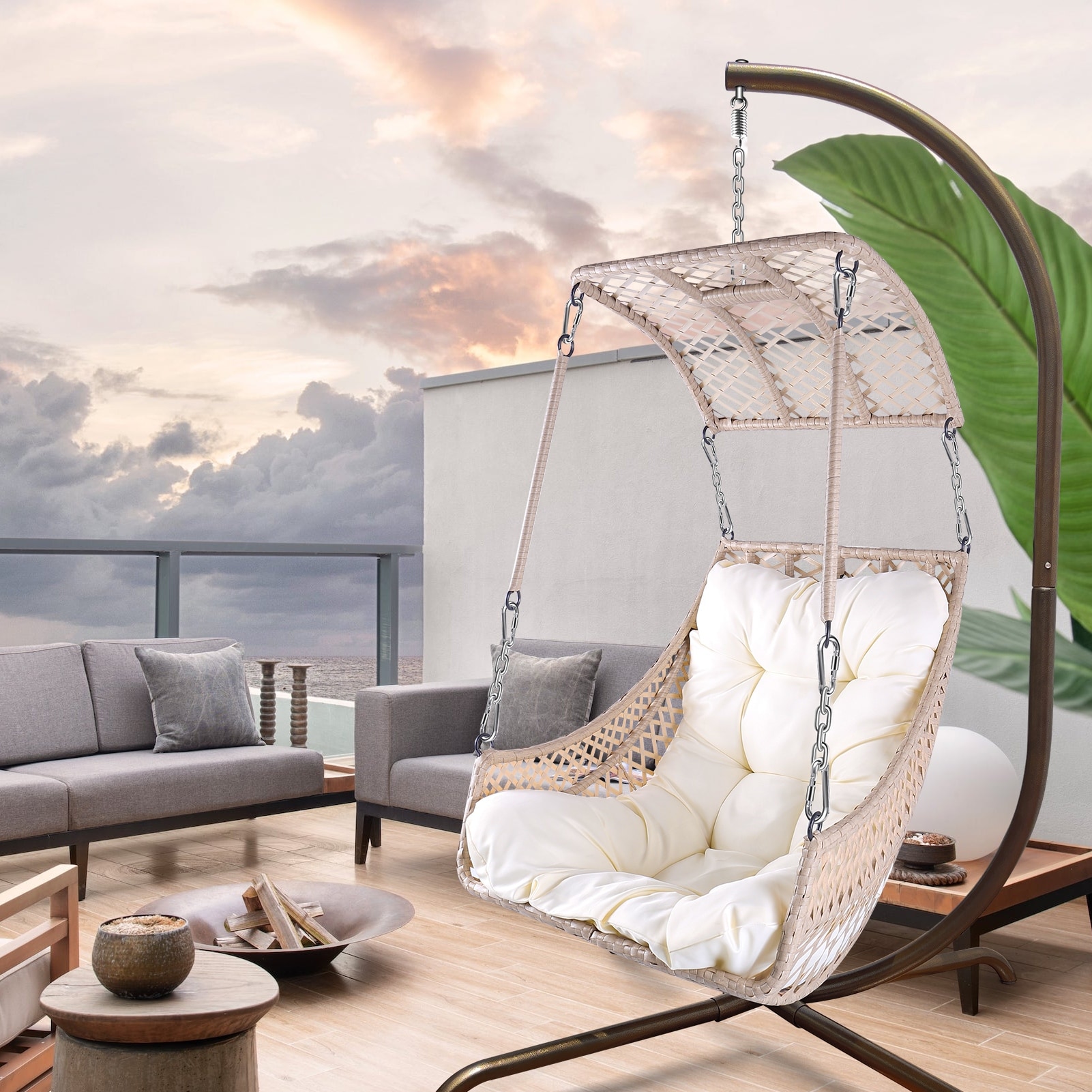 Swing Egg Chair with Stand Indoor Outdoor Bed Bath Beyond 40132086
